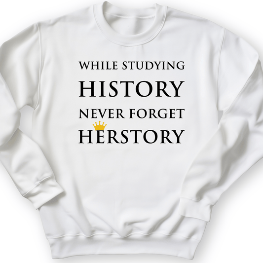 Herstory Crewneck White / S