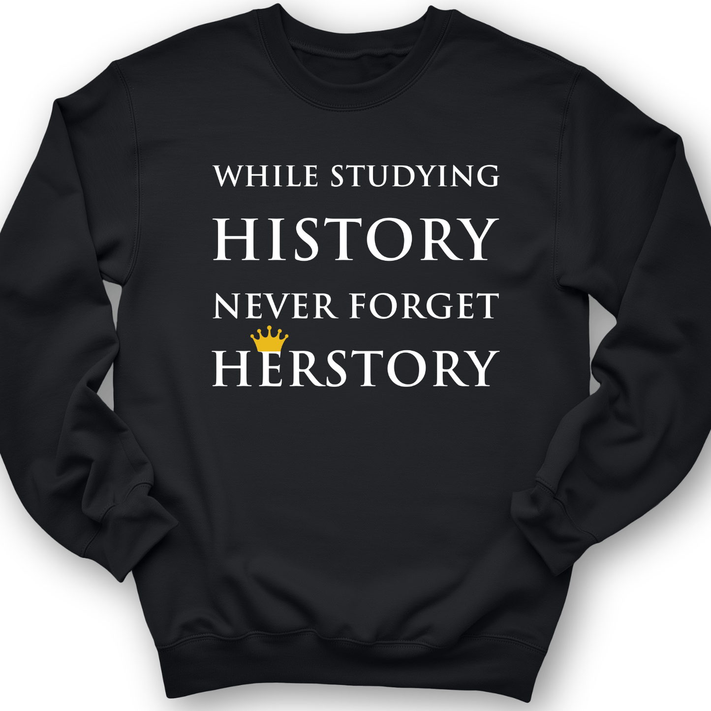 Herstory Crewneck Black / S