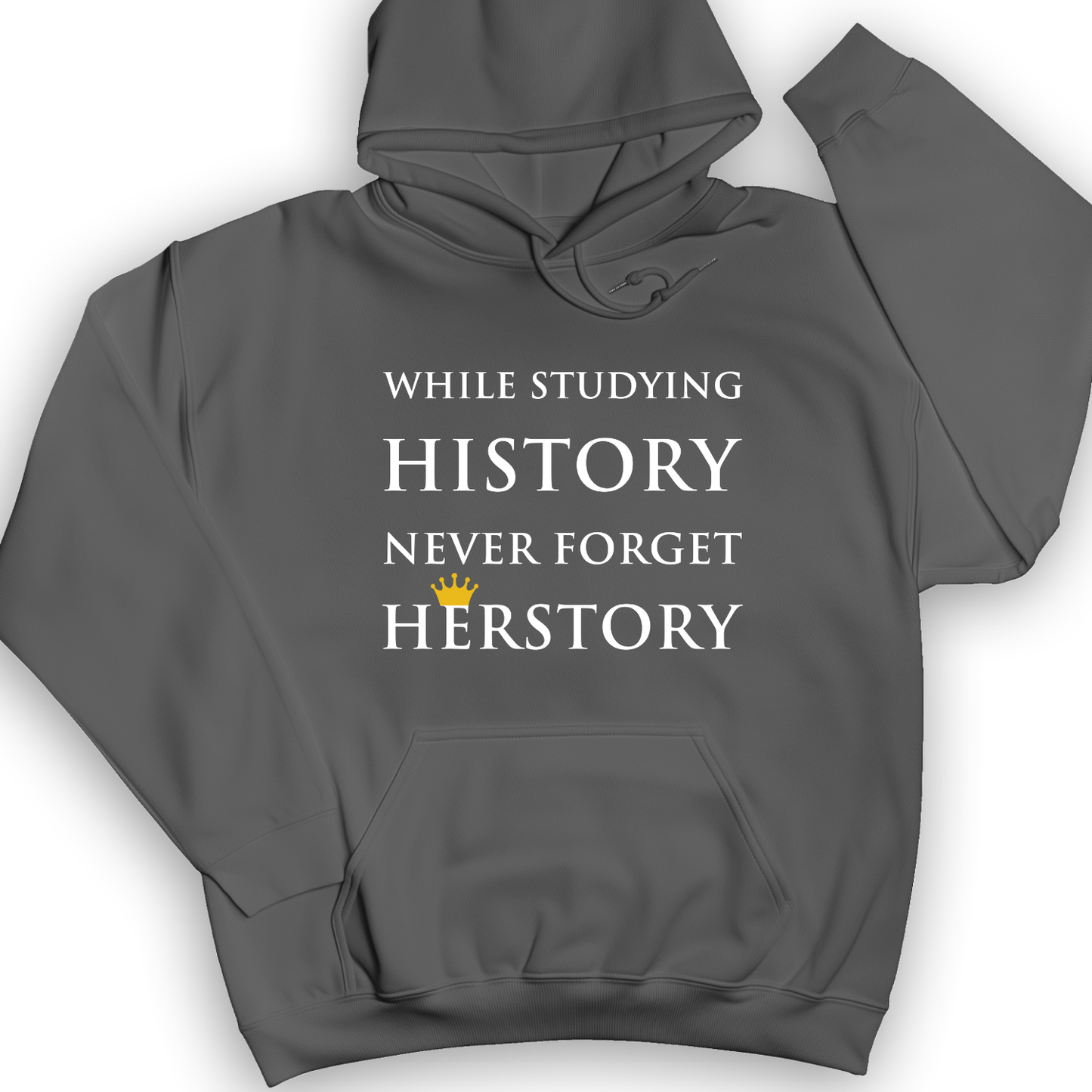 Herstory Hoodie Charcoal / S