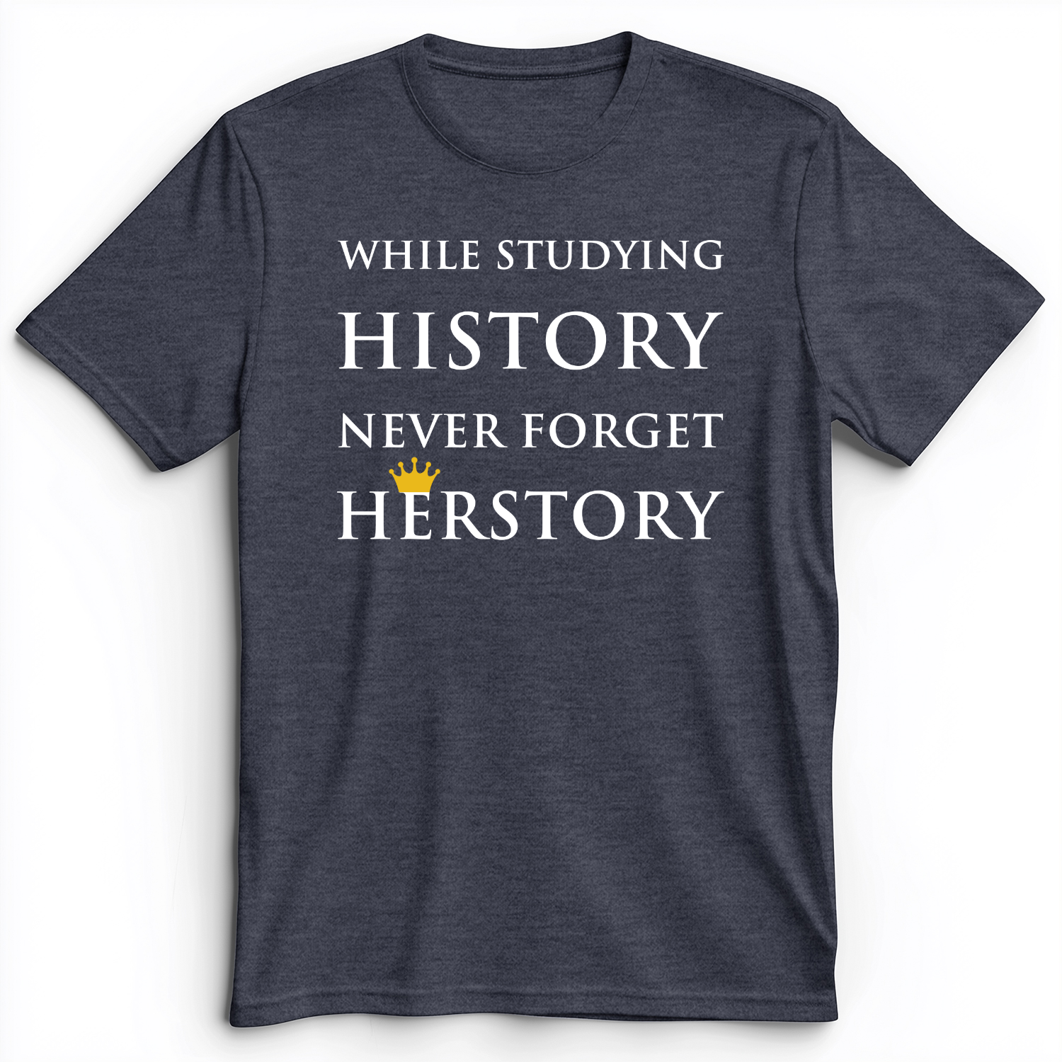 Herstory Premium Tee Heather Navy / S