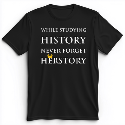 Herstory Premium Tee Black / S