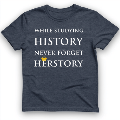 Herstory T-Shirt Heather Navy / S