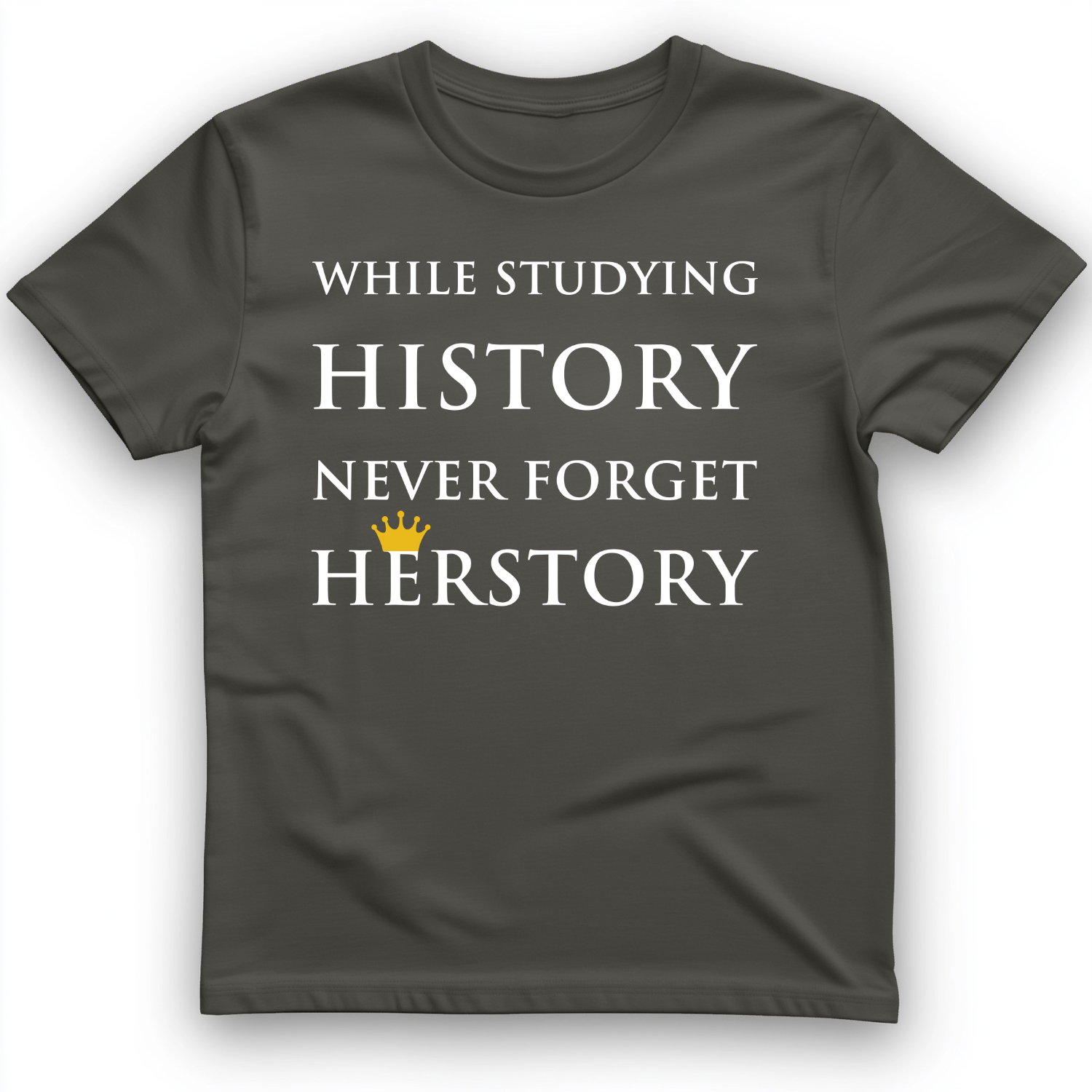 Herstory T-Shirt Charcoal / S