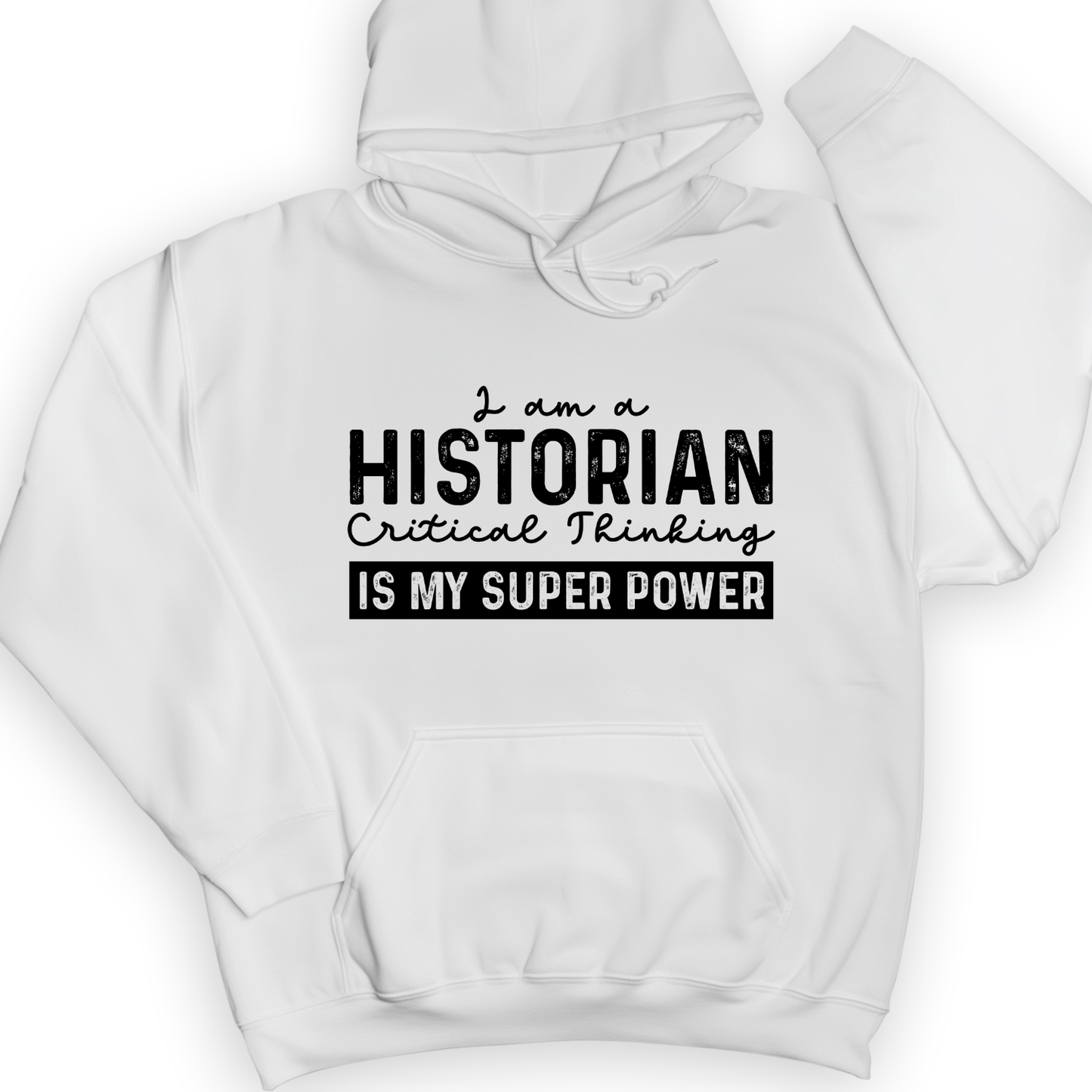 Historian Critical Thinking Hoodie White / S
