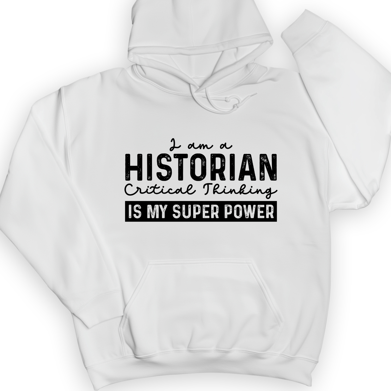Historian Critical Thinking Hoodie White / S