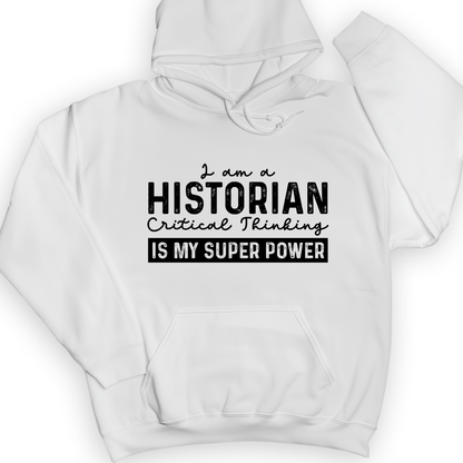 Historian Critical Thinking Hoodie White / S