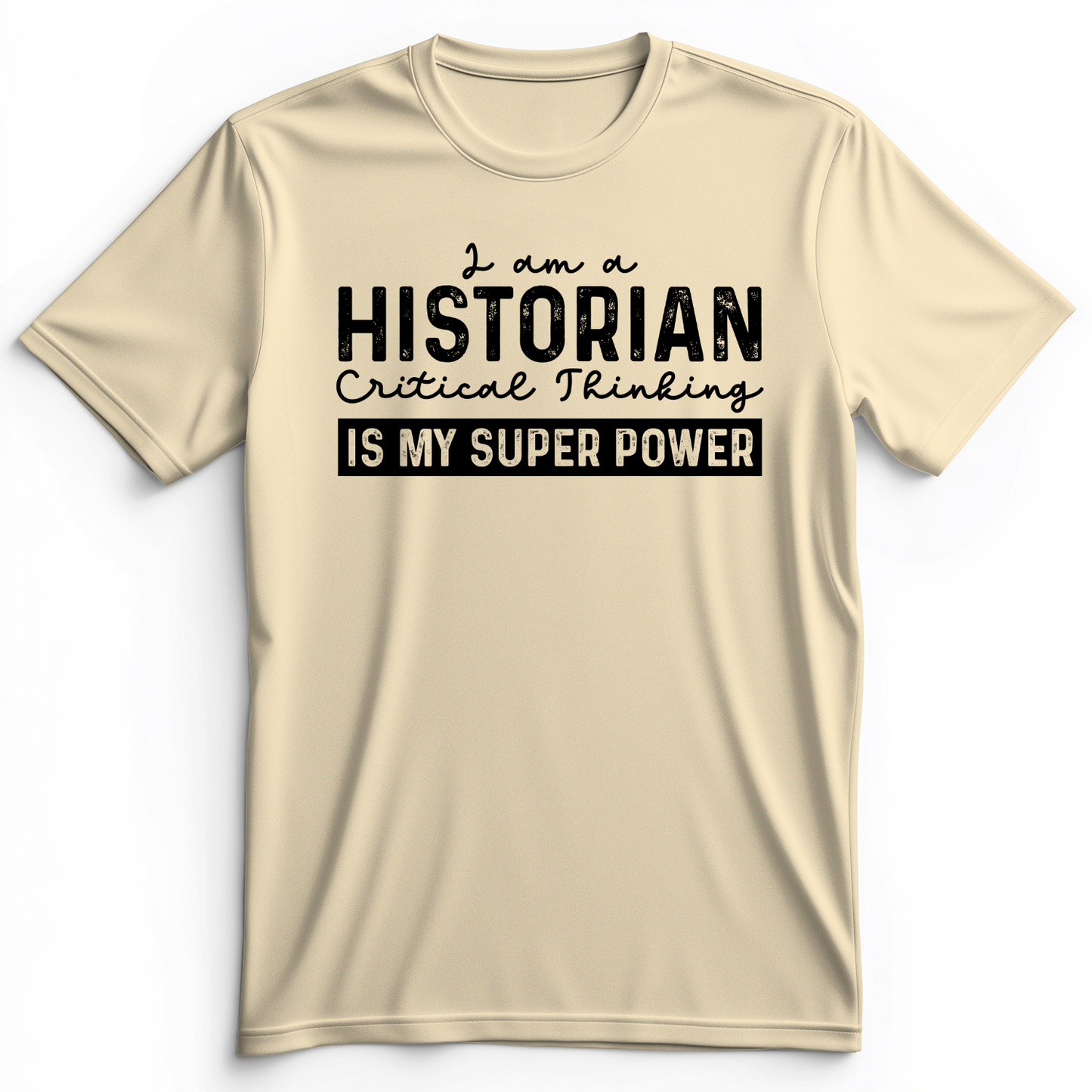 Historian Critical Thinking Premium Tee Natural / S