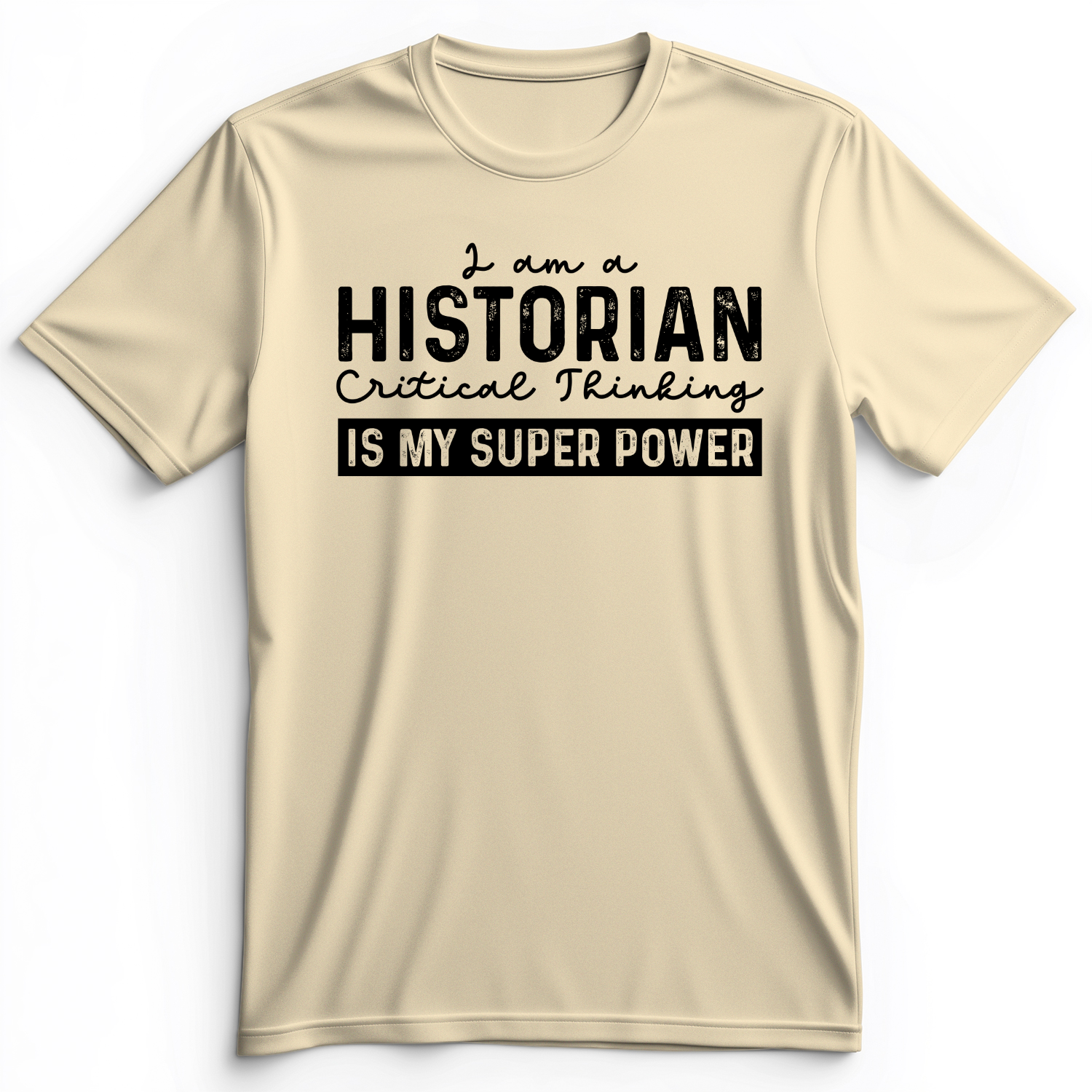 Historian Critical Thinking Premium Tee Natural / S