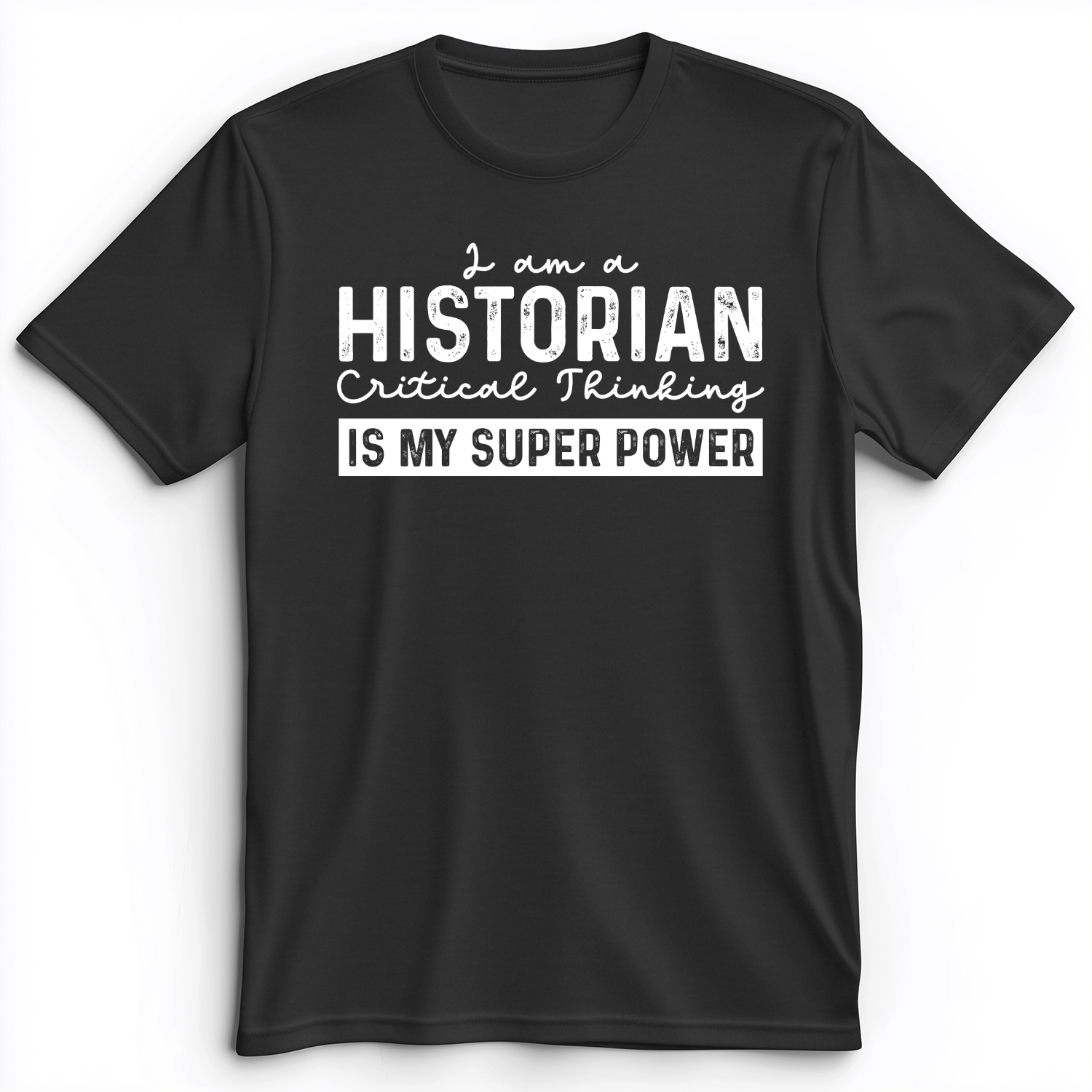 Historian Critical Thinking Premium Tee Dark Grey Heather / S