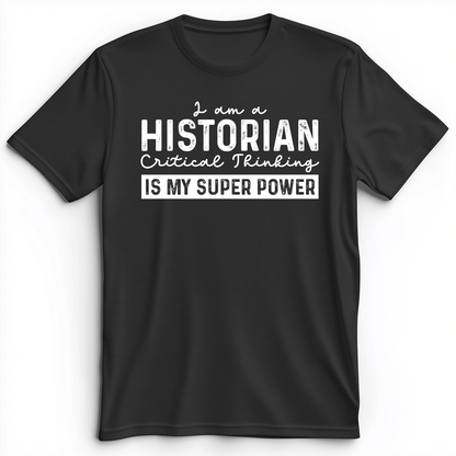 Historian Critical Thinking Premium Tee Dark Grey Heather / S
