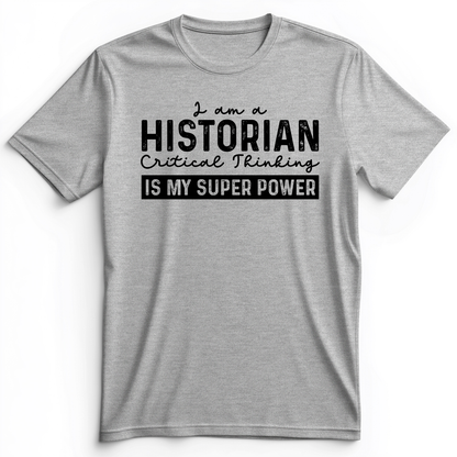 Historian Critical Thinking Premium Tee Athletic Heather / S