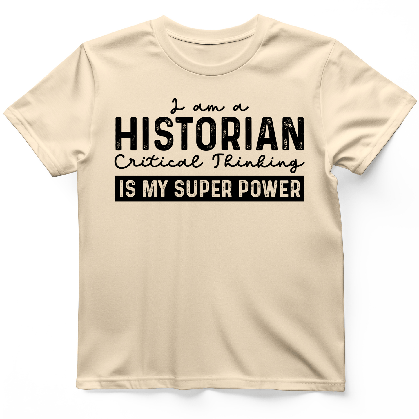 Historian Critical Thinking T-Shirt Natural / S
