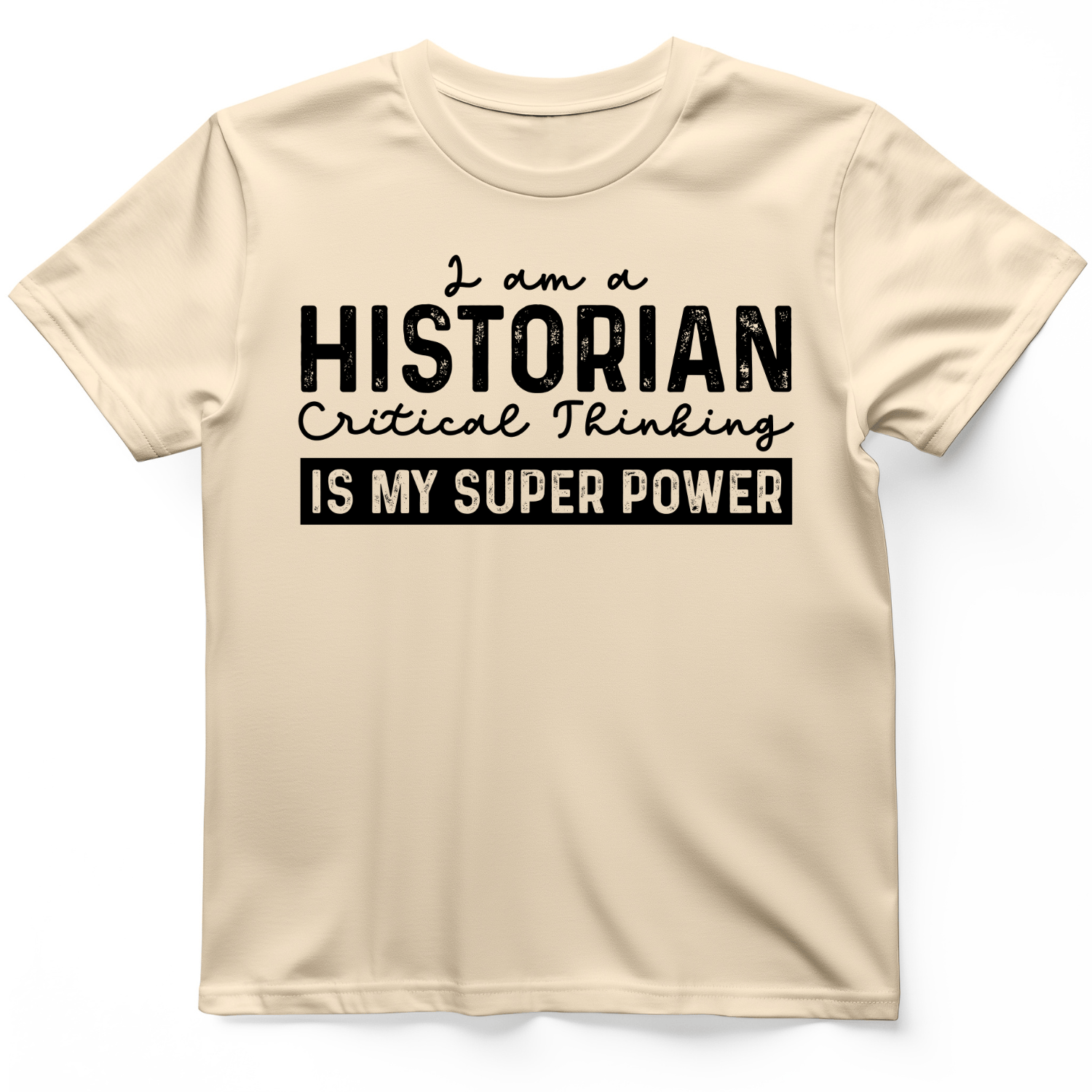 Historian Critical Thinking T-Shirt Natural / S