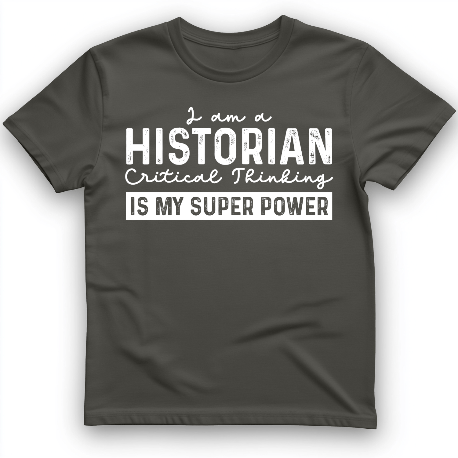 Historian Critical Thinking T-Shirt Charcoal / S