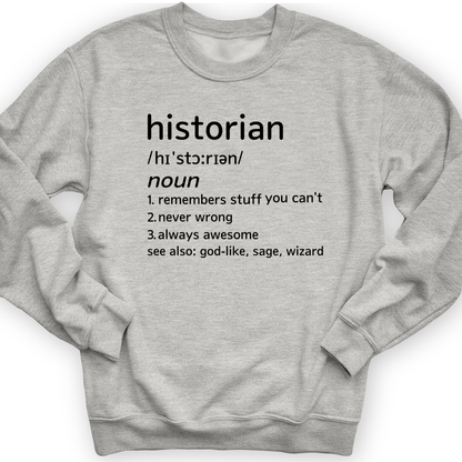 Historian Defined Crewneck Sport Grey / S