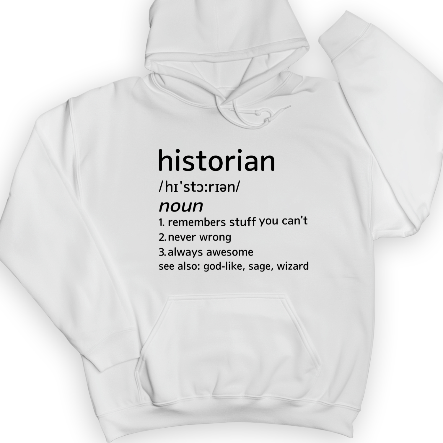 Historian Defined Hoodie White / S