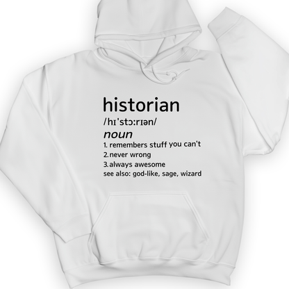 Historian Defined Hoodie White / S
