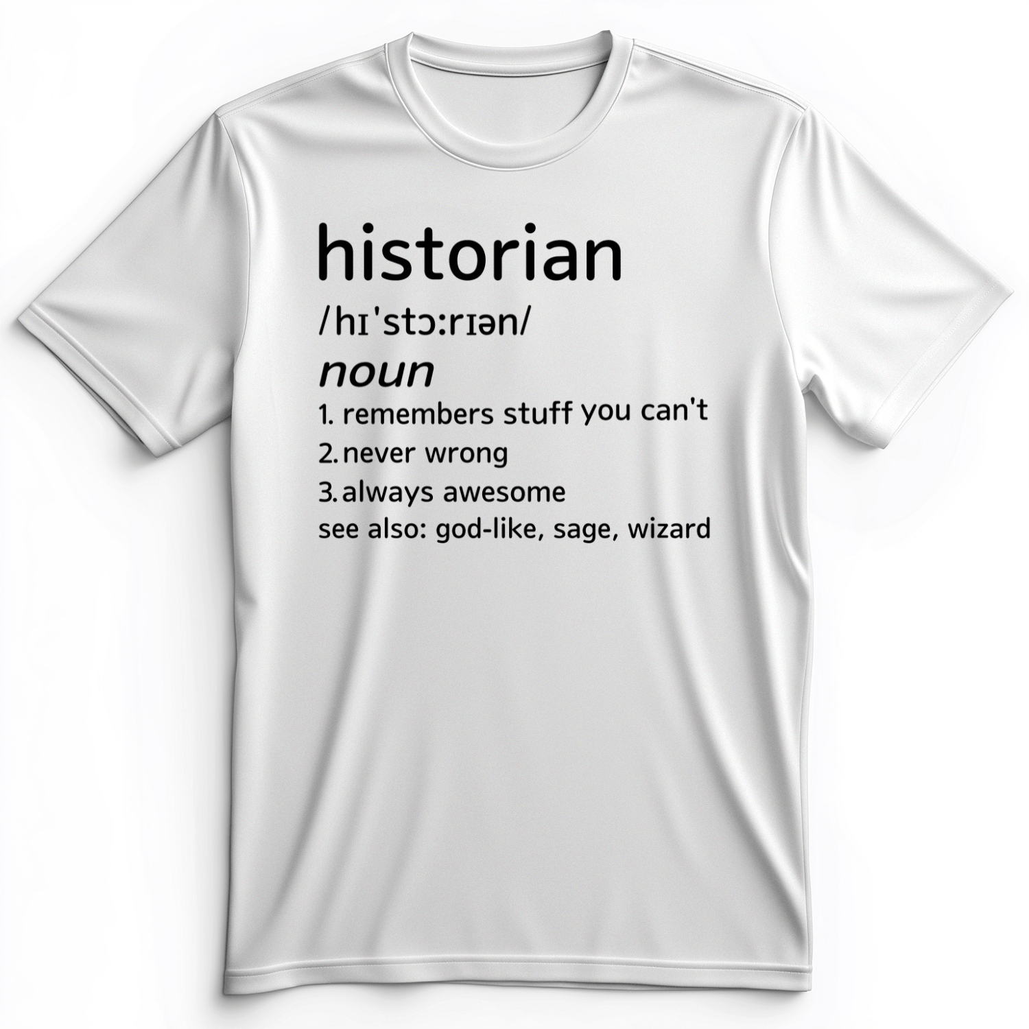 Historian Defined Premium Tee White / S
