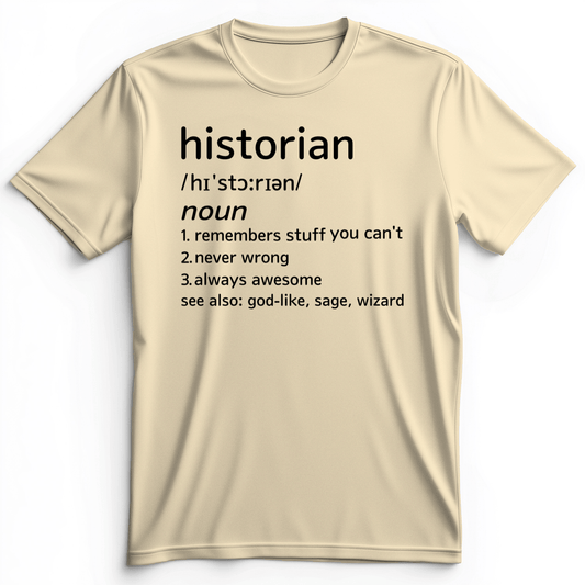Historian Defined Premium Tee Natural / S