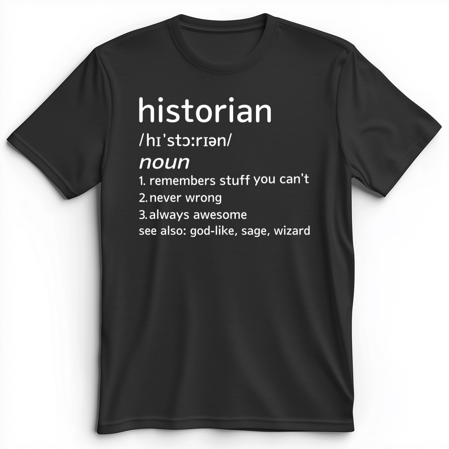 Historian Defined Premium Tee Dark Grey Heather / S