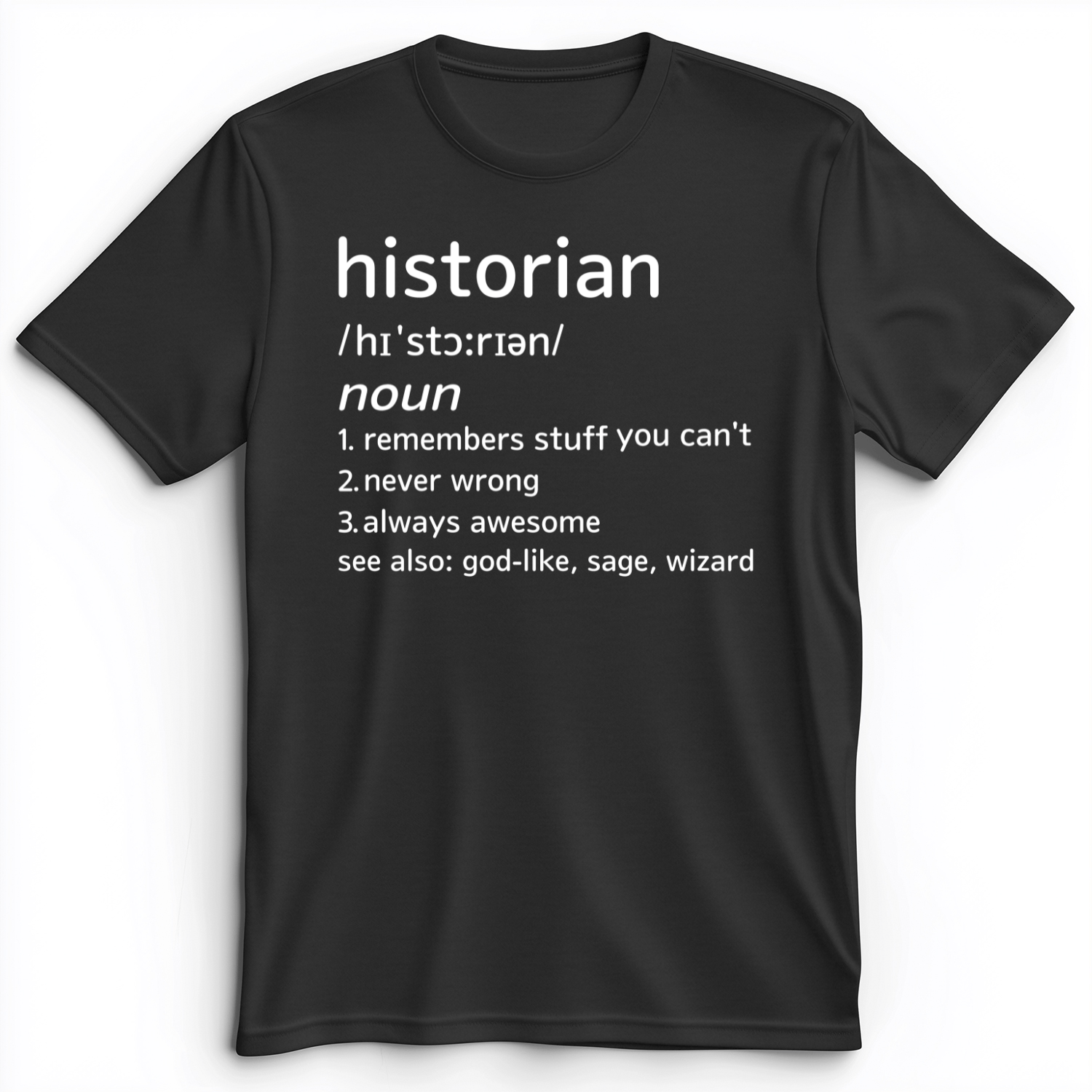 Historian Defined Premium Tee Dark Grey Heather / S