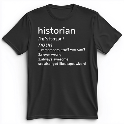 Historian Defined Premium Tee Dark Grey Heather / S