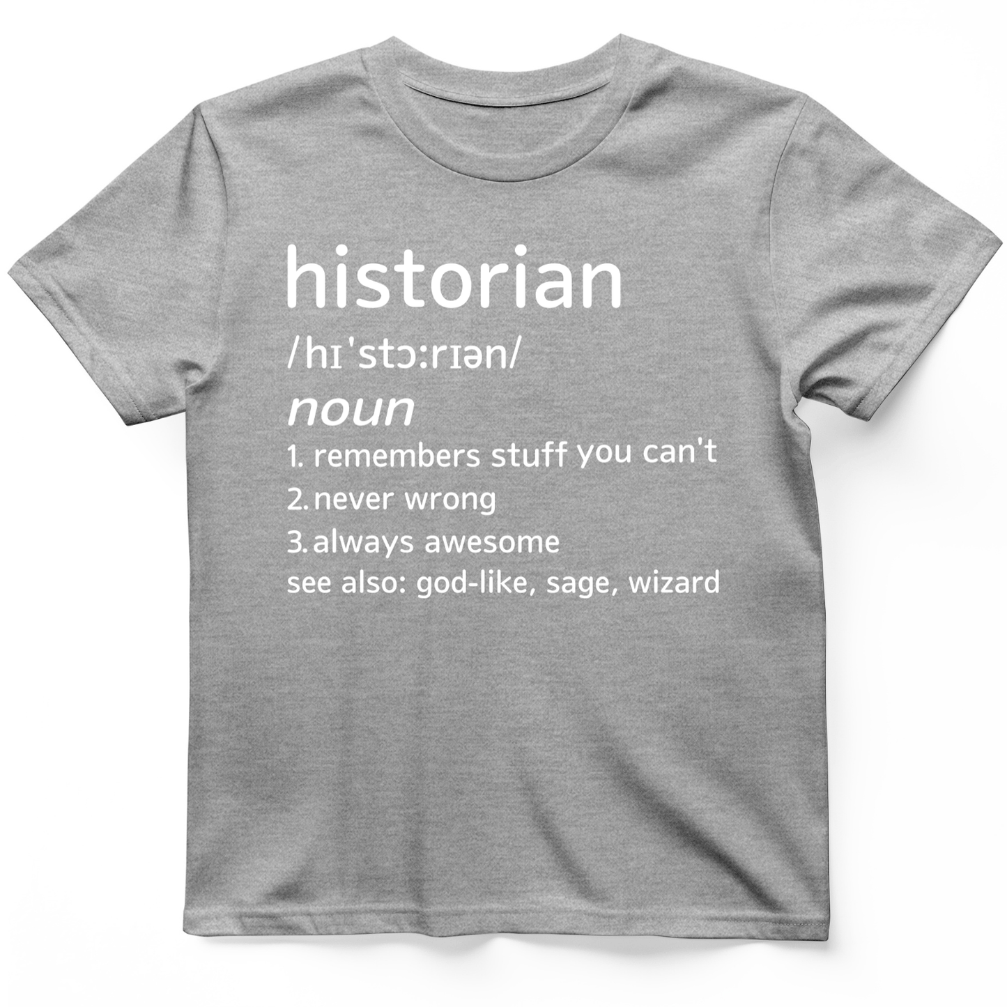 Historian Defined T-Shirt Sport Grey / S
