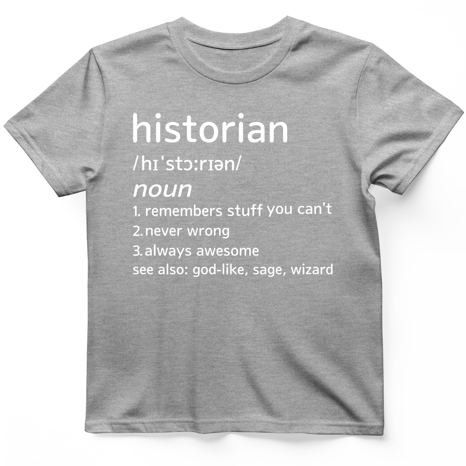 Historian Defined T-Shirt Sport Grey / S