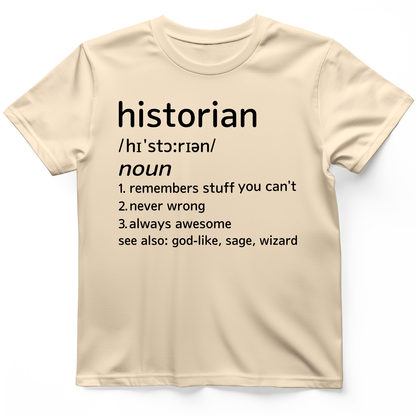 Historian Defined T-Shirt Natural / S