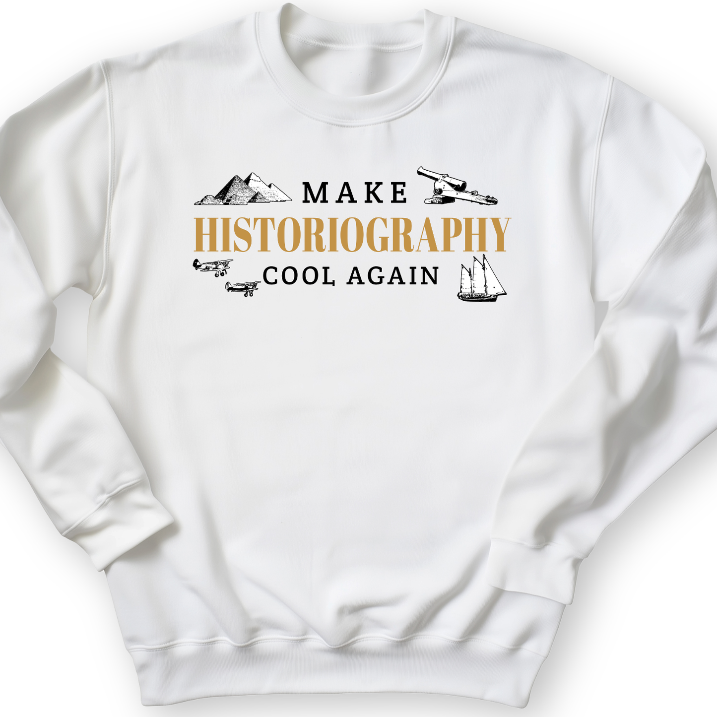 Historiography Matters Crewneck White / S