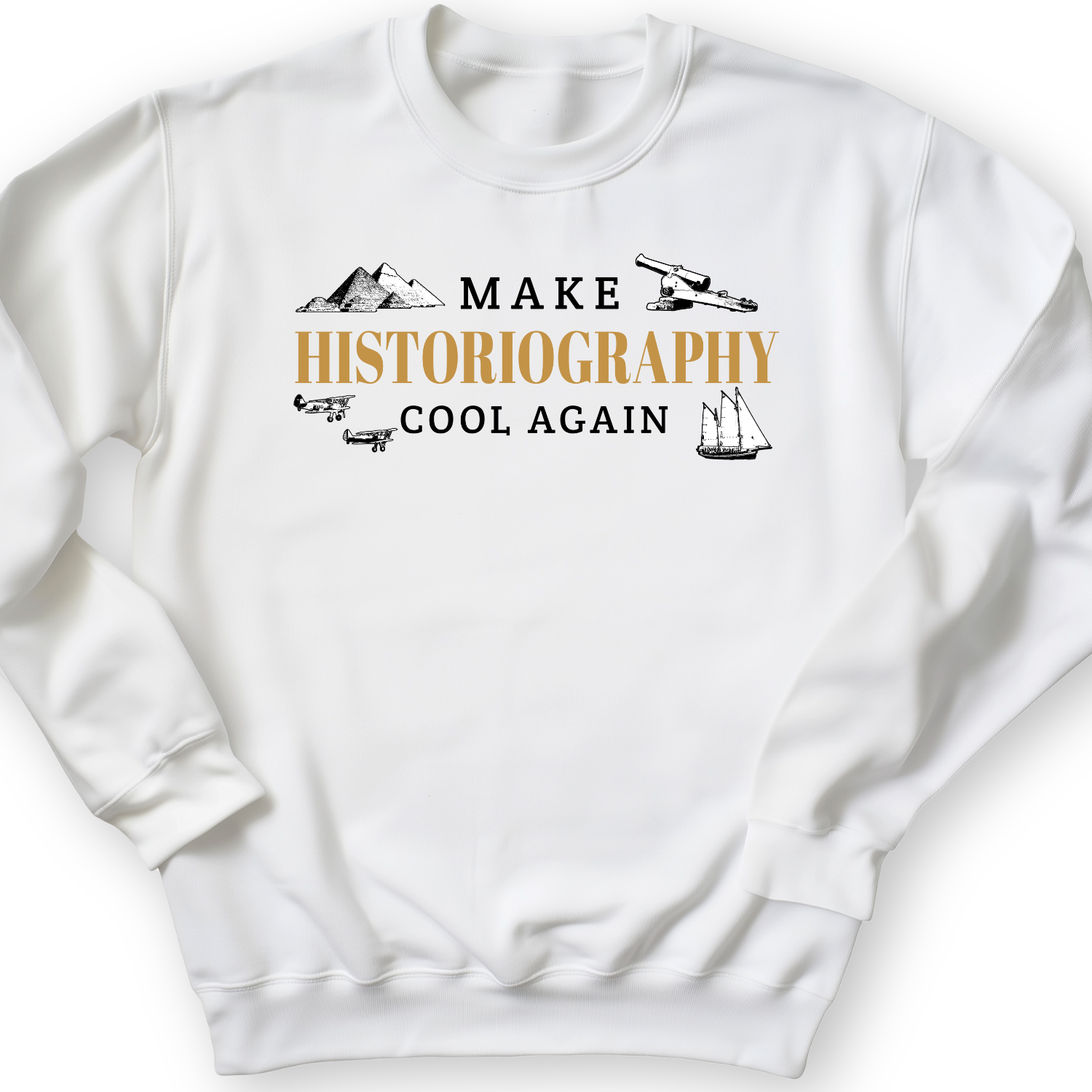 Historiography Matters Crewneck White / S