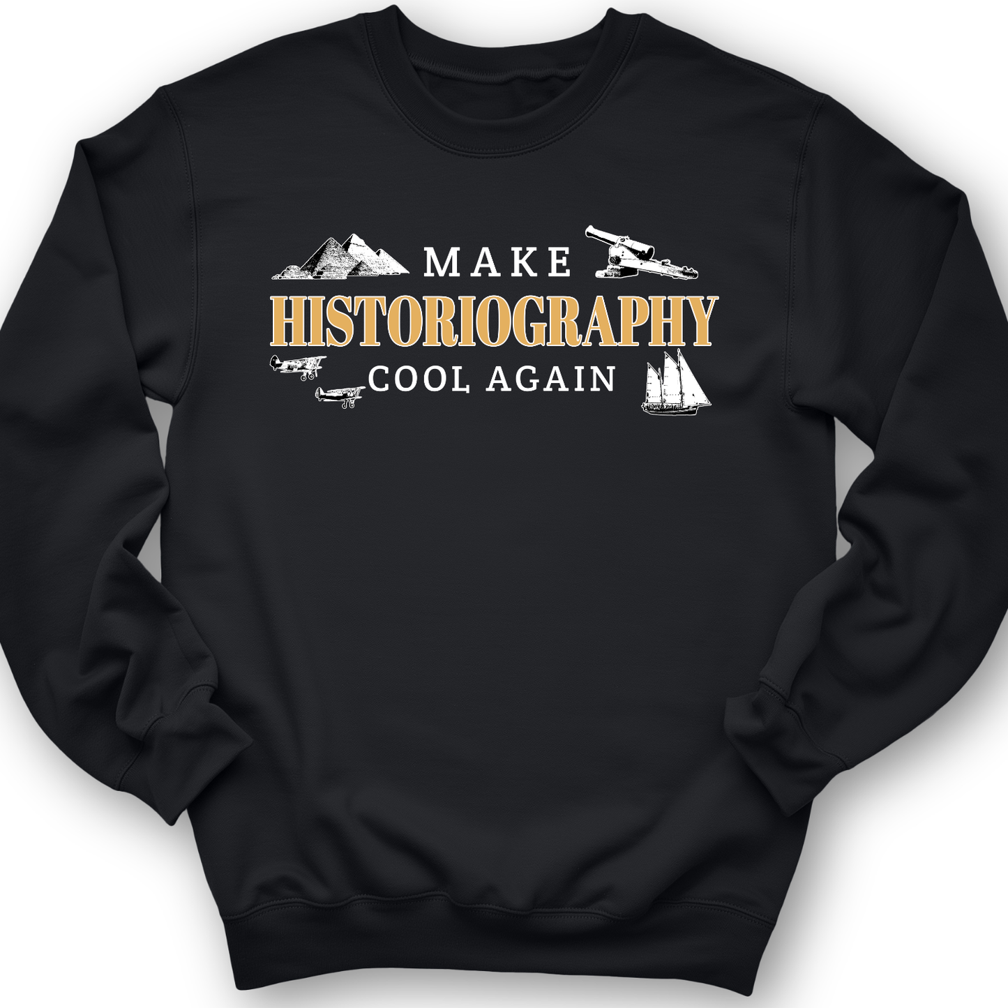 Historiography Matters Crewneck Black / S
