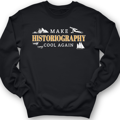 Historiography Matters Crewneck Black / S