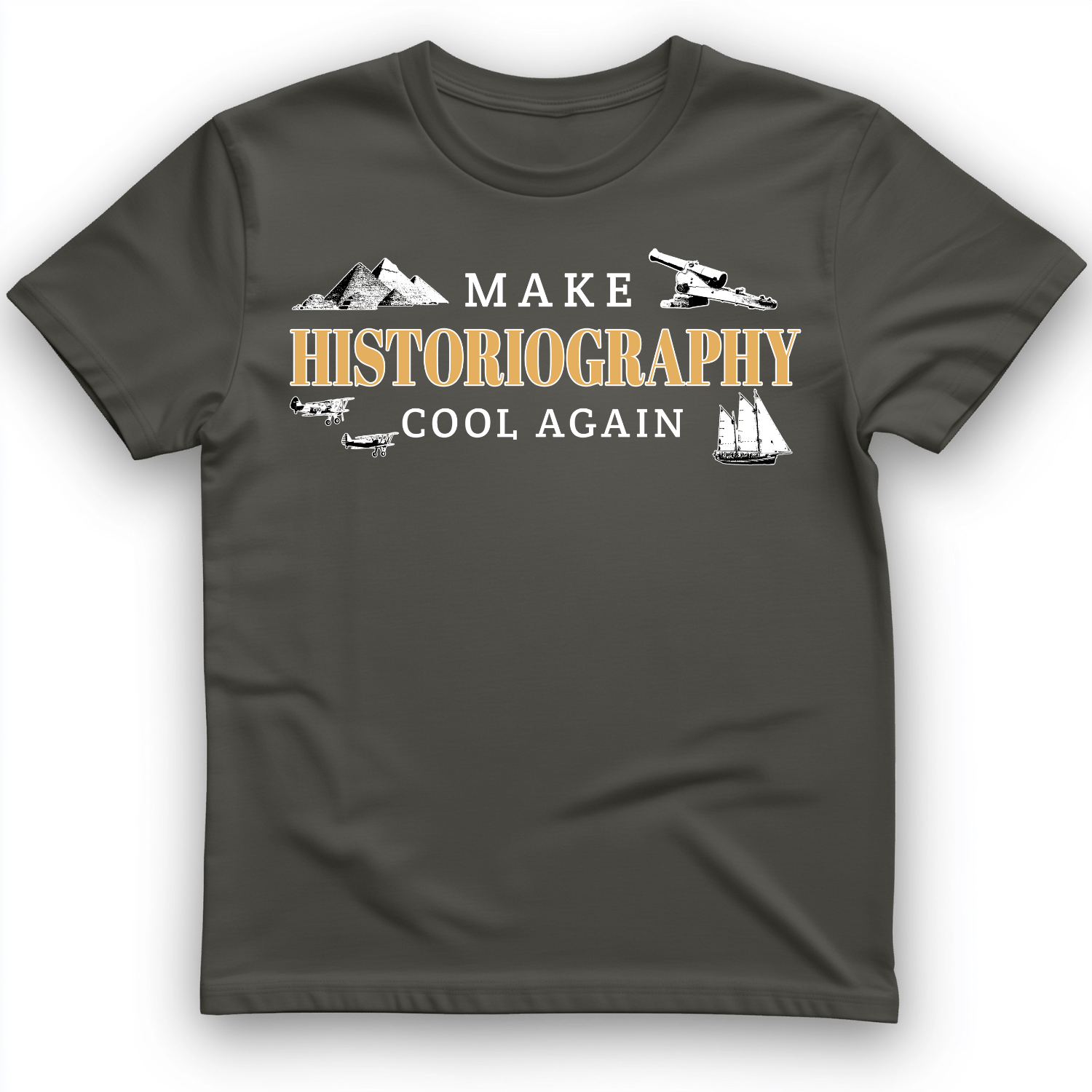 Historiography Matters T-Shirt Charcoal / S