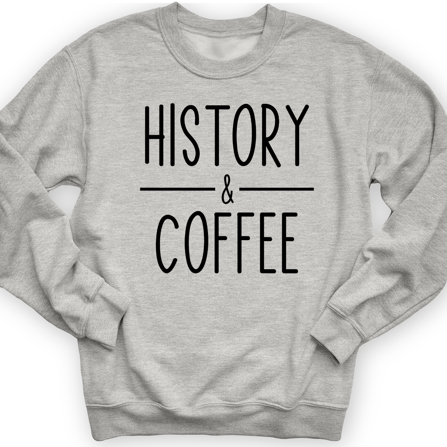 History And Coffee Crewneck Sport Grey / S