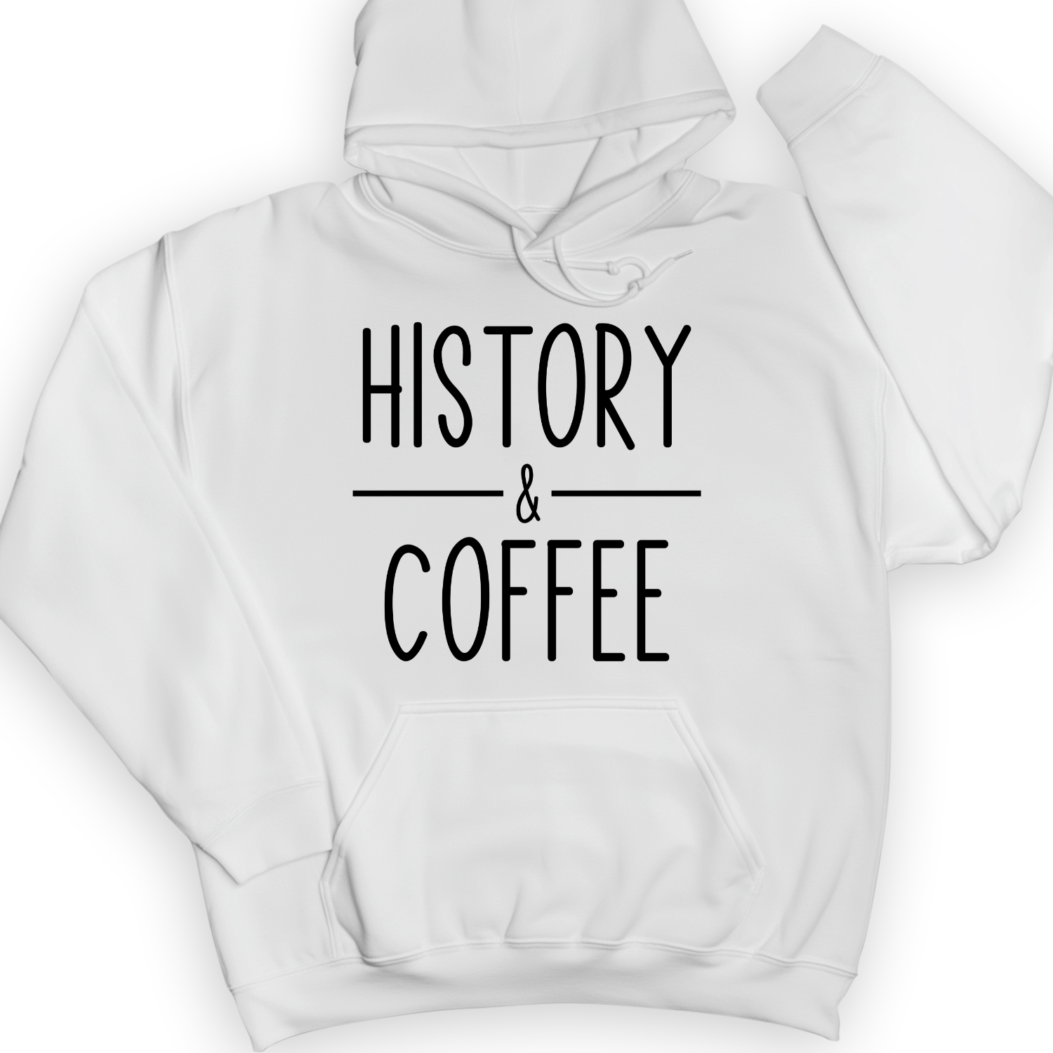 History And Coffee Hoodie White / S
