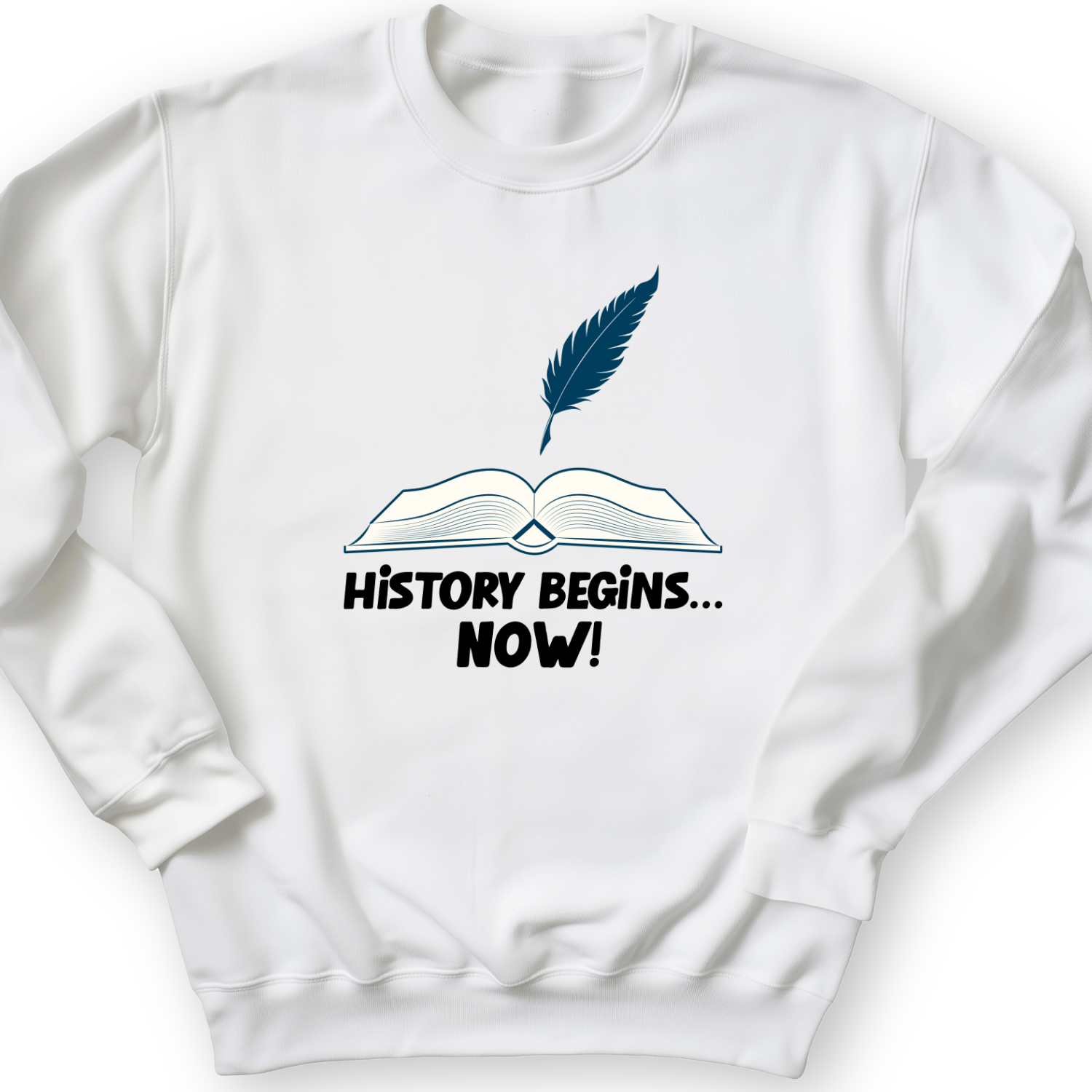 History Begins Now Crewneck White / S