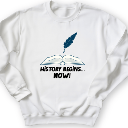 History Begins Now Crewneck White / S