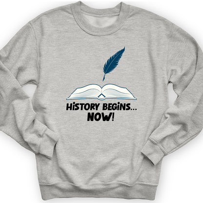 History Begins Now Crewneck Sport Grey / S