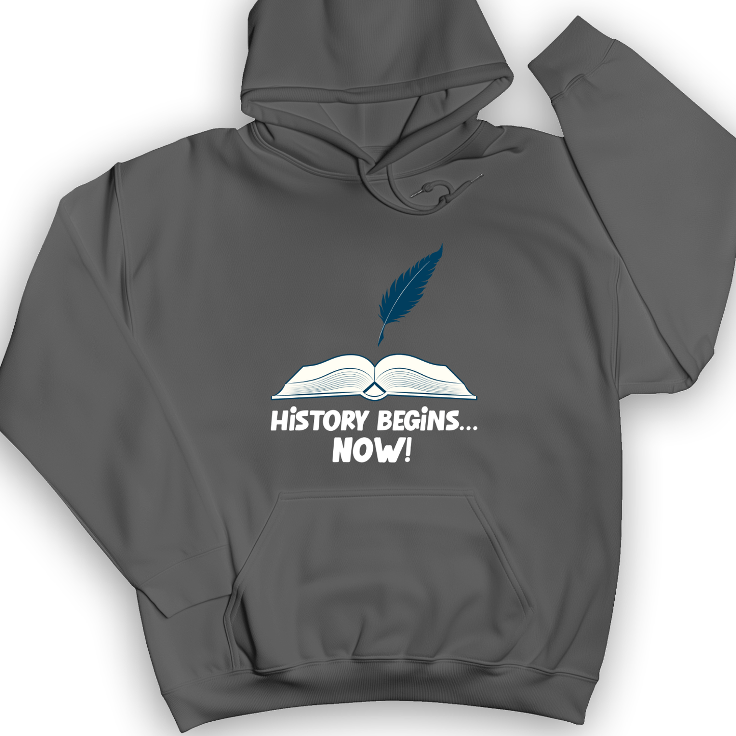 History Begins Now Hoodie Charcoal / S