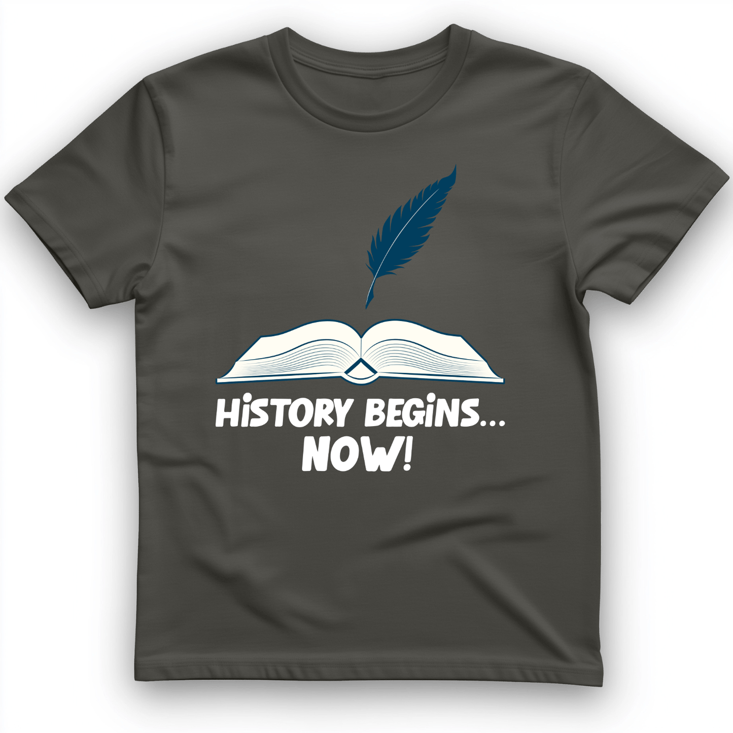 History Begins Now T-Shirt Charcoal / S