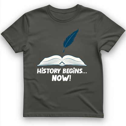 History Begins Now T-Shirt Charcoal / S