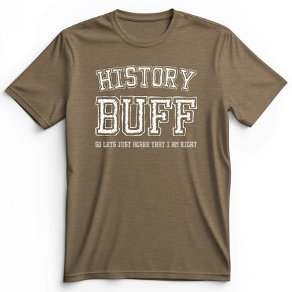 History Buff Premium Tee Heather Olive / S