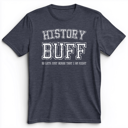 History Buff Premium Tee Heather Navy / S