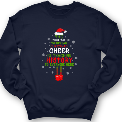History Cheer Crewneck Navy / S