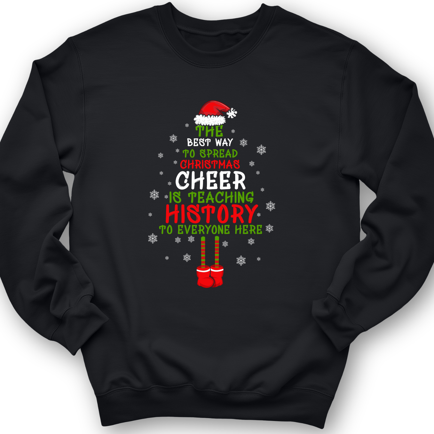 History Cheer Crewneck Black / S