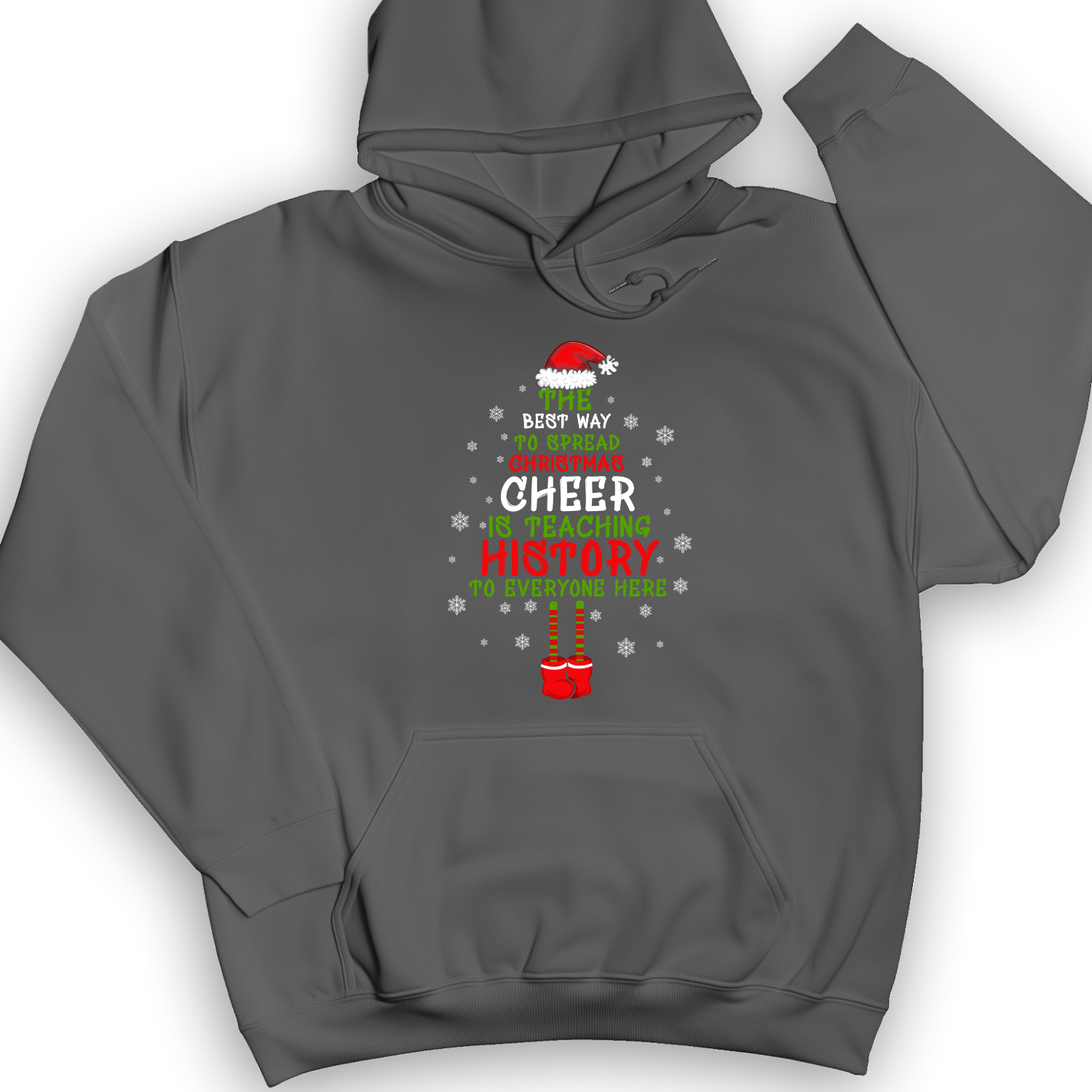 History Cheer Hoodie Charcoal / S