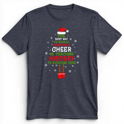 History Cheer Premium Tee Heather Navy / S