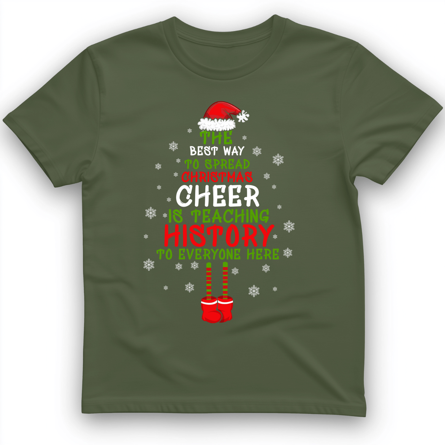 History Cheer T-Shirt Military Green / S