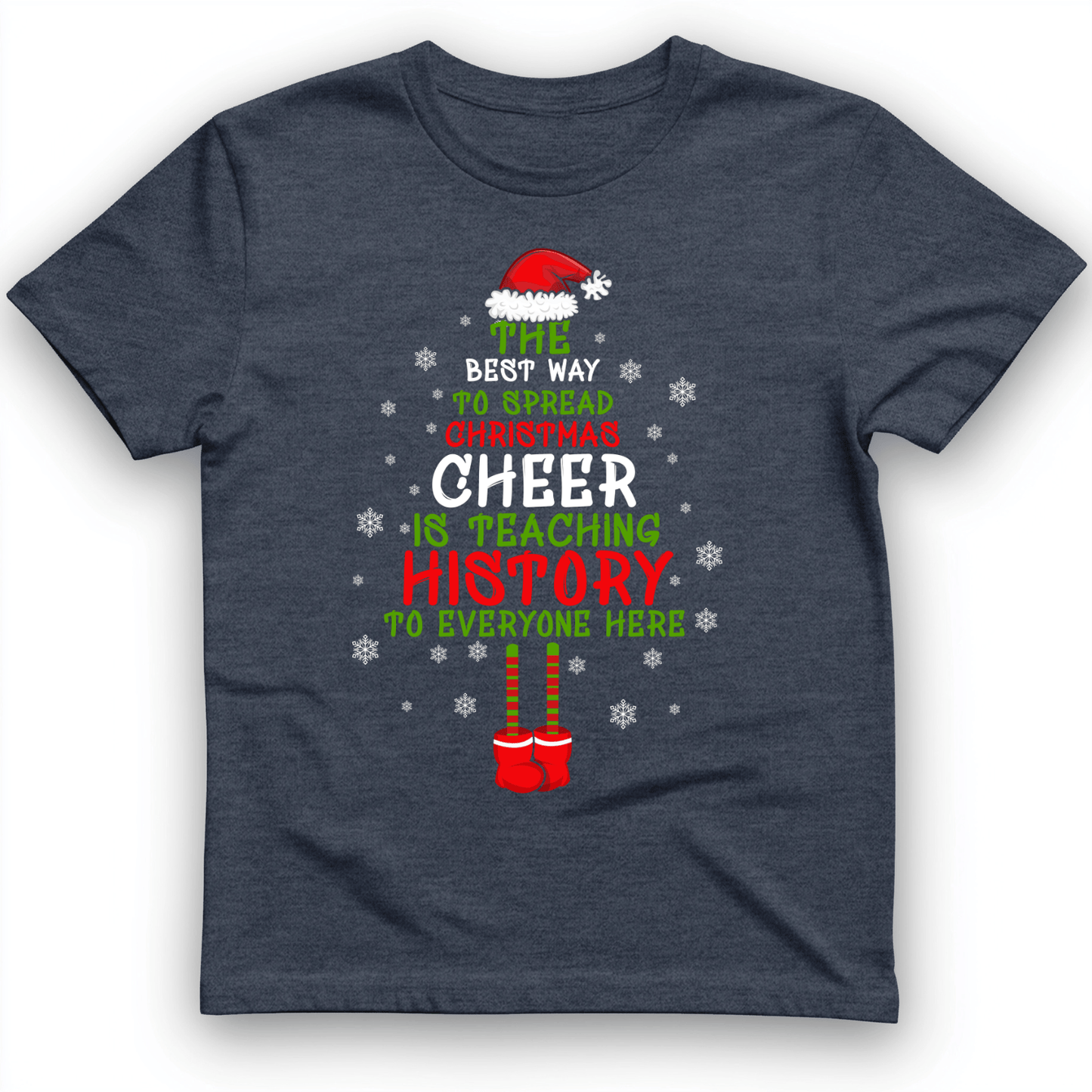 History Cheer T-Shirt Heather Navy / S